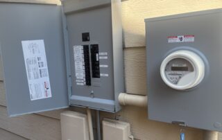 200 amp electrical panel installed in a Baltimore area home